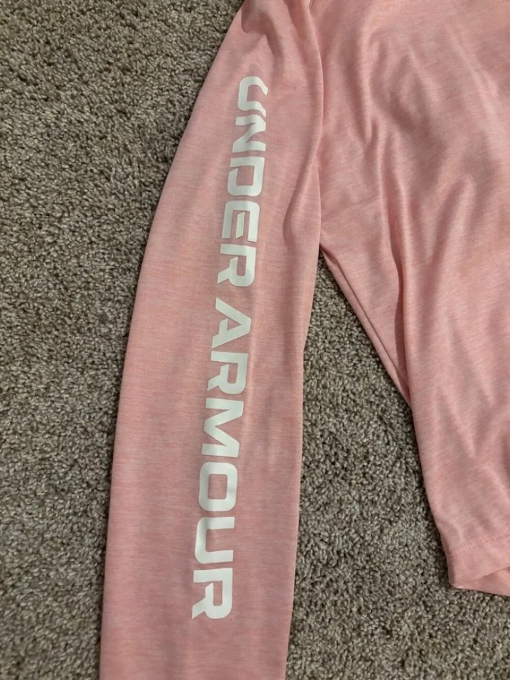 Under Armour Pink Loose Performance Hoodie Size XS Activewear